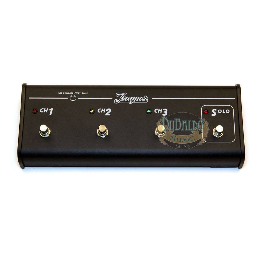 Traynor TFS4 Quad Footswitch with 20' MIDI Cord DuBaldo Music Center