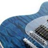 Ernie Ball Music Man Steve Morse SM-Y2D - Diablo Blue - Quilt - H01103 - Image 13