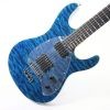 Ernie Ball Music Man Steve Morse SM-Y2D - Diablo Blue - Quilt - H01103 - Image 11