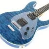 Ernie Ball Music Man Steve Morse SM-Y2D - Diablo Blue - Quilt - H01103 - Image 2