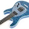 Ernie Ball Music Man Steve Morse SM-Y2D - Diablo Blue - Quilt - H01103 - Image 7