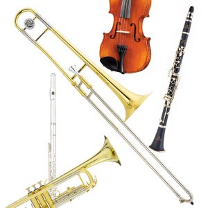 Group A - Clarinet, Flute, Percussion & Drums, Trombone, Trumpet, Viola, Violin
