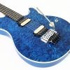 Ernie Ball Music Man Axis (Floyd Rose) - Diablo Blue - Quilt - H00921 - Image 6