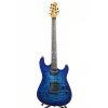 Ernie Ball Music Man Sabre Guitar - Diablo Blue - Flame - H01084
