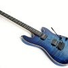 Ernie Ball Music Man Sabre Guitar - Diablo Blue - Flame - H01084 - Image 6