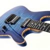 Ernie Ball Music Man Sabre Guitar - Diablo Blue - Flame - H01084 - Image 9