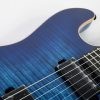 Ernie Ball Music Man Sabre Guitar - Diablo Blue - Flame - H01440 - Image 11