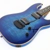 Ernie Ball Music Man Sabre Guitar - Diablo Blue - Flame - H01440 - Image 2