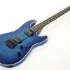 Ernie Ball Music Man Sabre Guitar - Diablo Blue - Flame - H01440 - Image 3