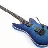 Ernie Ball Music Man Sabre Guitar - Diablo Blue - Flame - H01440 - Image 6