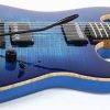 Ernie Ball Music Man Sabre Guitar - Diablo Blue - Flame - H01440 - Image 9