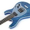 Ernie Ball Music Man Steve Morse SM-Y2D - Diablo Blue - Quilt - H00559 - Image 7
