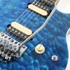 Ernie Ball Music Man Axis (Floyd Rose) - Diablo Blue - Quilt - H01908 - Mint - Image 10