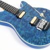 Ernie Ball Music Man Axis (Floyd Rose) - Diablo Blue - Quilt - H01908 - Mint - Image 7