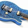 Ernie Ball Music Man Axis (Floyd Rose) - Diablo Blue - Quilt - H01908 - Mint - Image 9