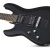Schecter C-6 Lefty Deluxe Satin Black 433-SBK - Image 2