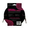 Ernie Ball 18' Braided Straight Straight Inst Cable Red Black - Image 2