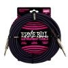 Ernie Ball 25' Braided Straight Straight Inst Cable Purple Black