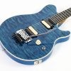 Ernie Ball Music Man Axis (Floyd Rose) - Diablo Blue - Quilt - H02496 - Image 2