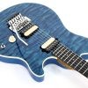 Ernie Ball Music Man Axis (Floyd Rose) - Diablo Blue - Quilt - H02496 - Image 4