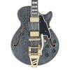 D'Angelico Excel SS Single Cutaway w/ shield tremolo - Black Dog - DAESSBDGTR - Image 2