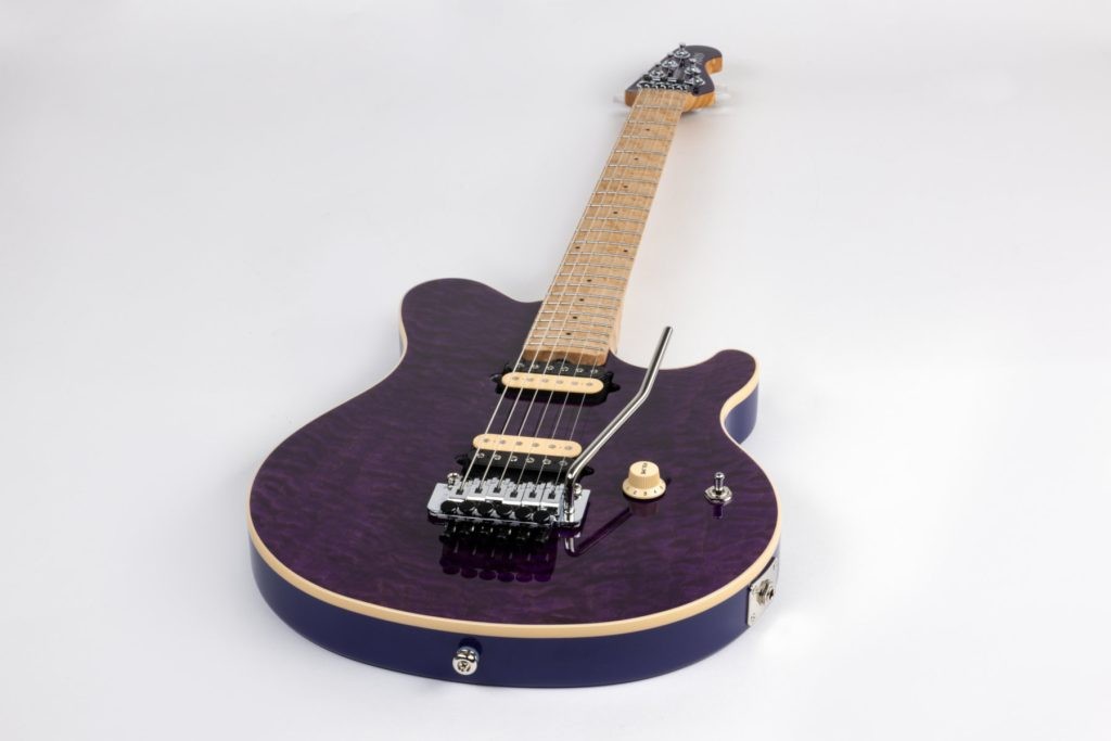 Ernie Ball Music Man Axis Guitar BFR Nitro Translucent Purple July