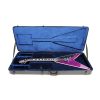 Schecter V-1 Custom Trans Purple 654 w/ hardshell case - Mint! - Image 15