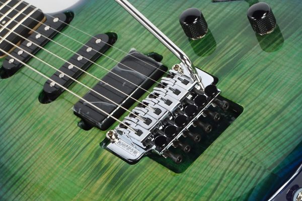Ernie Ball Music Man BFR Luke 4 HSS - Green Tide - D01387 - Image 10