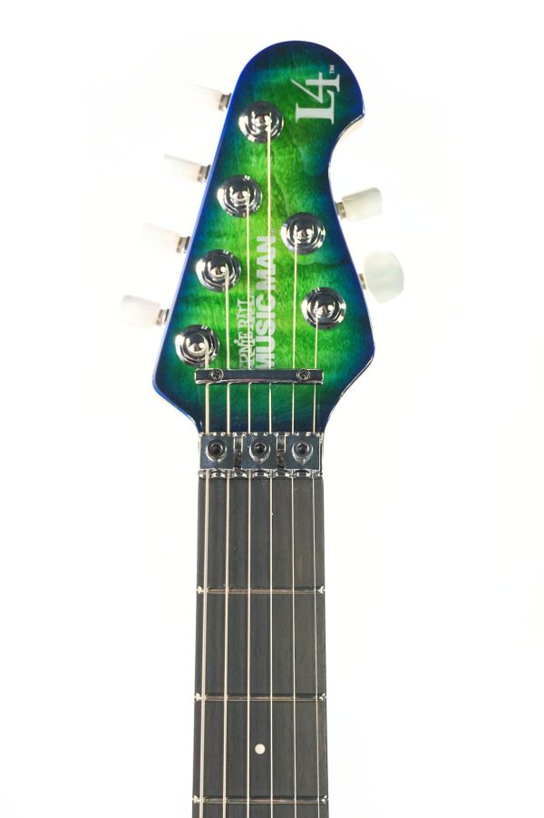 Ernie Ball Music Man BFR Luke 4 HSS - Green Tide - D01387 - Image 11