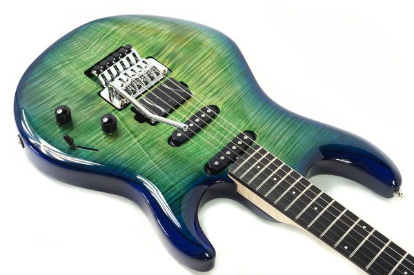 Ernie Ball Music Man BFR Luke 4 HSS - Green Tide - D01387 - Image 4