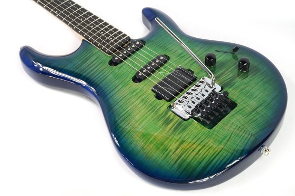 Ernie Ball Music Man BFR Luke 4 HSS - Green Tide - D01387 - Image 5