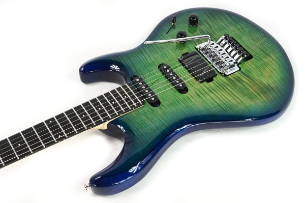 Ernie Ball Music Man BFR Luke 4 HSS - Green Tide - D01387 - Image 7