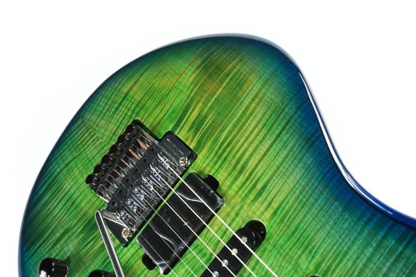 Ernie Ball Music Man BFR Luke 4 HSS - Green Tide - D01387 - Image 8