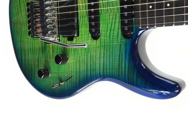 Ernie Ball Music Man BFR Luke 4 HSS - Green Tide - D01387 - Image 9