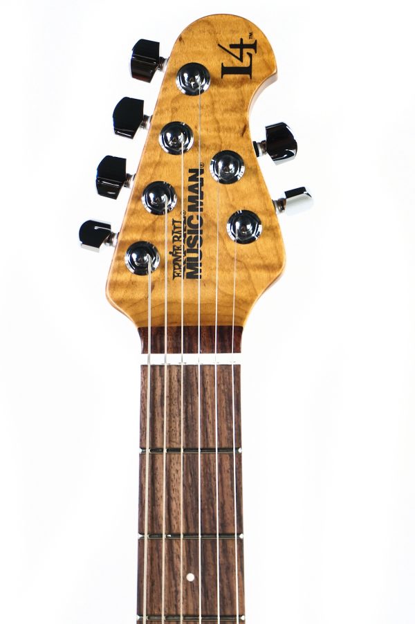 Ernie Ball Music Man Luke 4 HSS - Black Sparkle - H08012 - Image 10