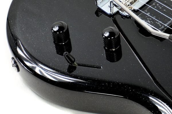 Ernie Ball Music Man Luke 4 HSS - Black Sparkle - H08012 - Image 9