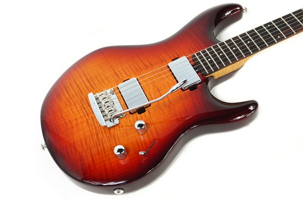 Ernie Ball Music Man Luke 4 Maple Top HH - Afterburn - H07767 - Image 2