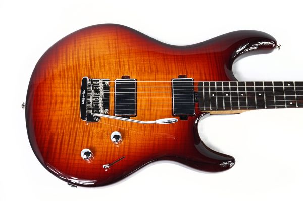 Ernie Ball Music Man Luke 4 Maple Top HH - Afterburn - H07767 - Image 4