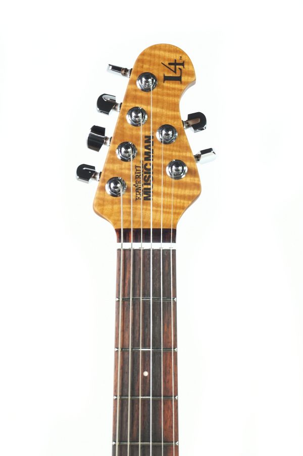 Ernie Ball Music Man Luke 4 Maple Top HH - Afterburn - H07767 - Image 6