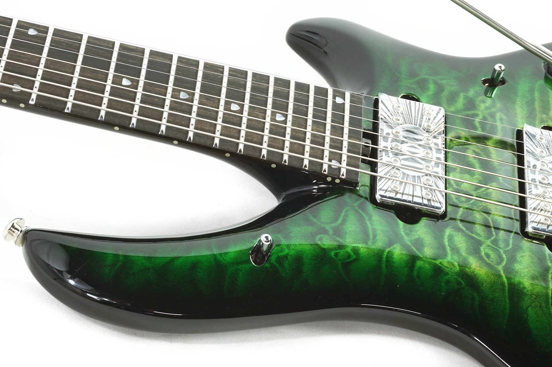 Ernie Ball Music Man John Petrucci BFR Majesty 7 - Malachite - M019679 - Image 7