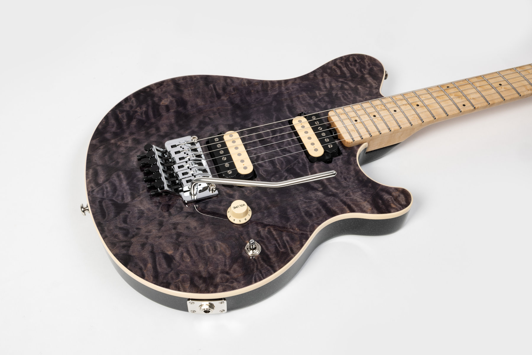 Ernie Ball Music Man Axis 30th Anniversary - Trans Black Quilt - Preorder for June/July - Image 2