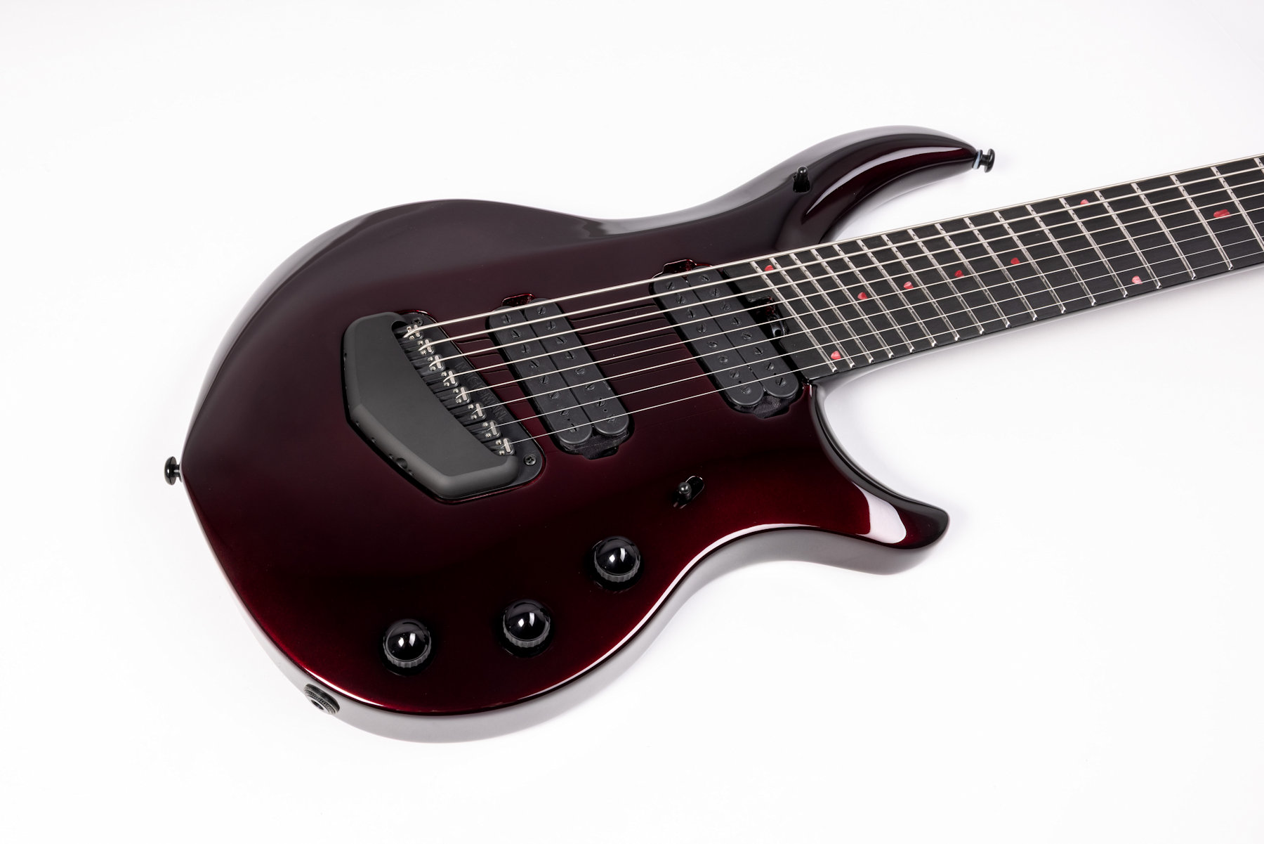 Ernie Ball Music Man John Petrucci Majesty Premium Select 8 - Carnelian Red - Special Order - Image 2