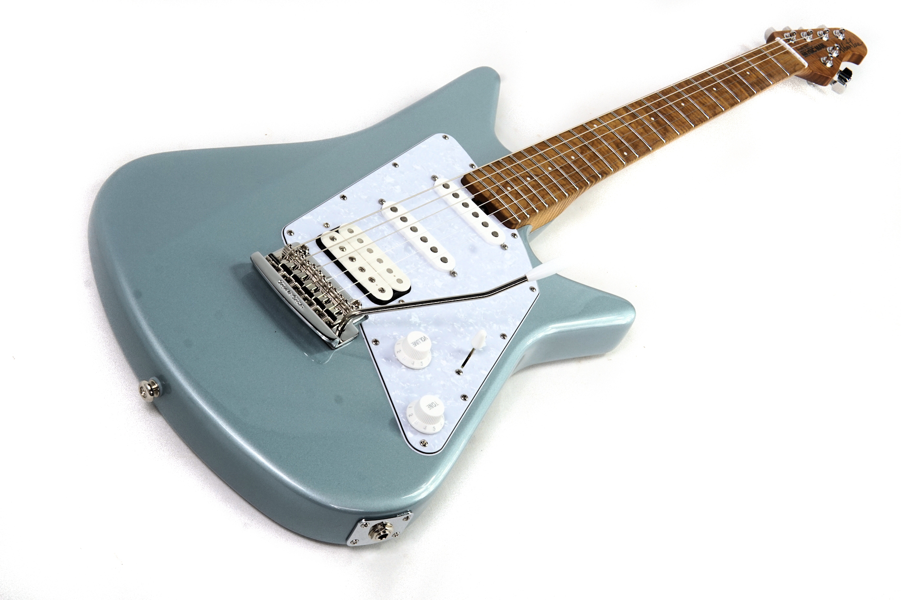 Ernie Ball Music Man Albert Lee HSS - Firemist Silver - H11136 - Image 3
