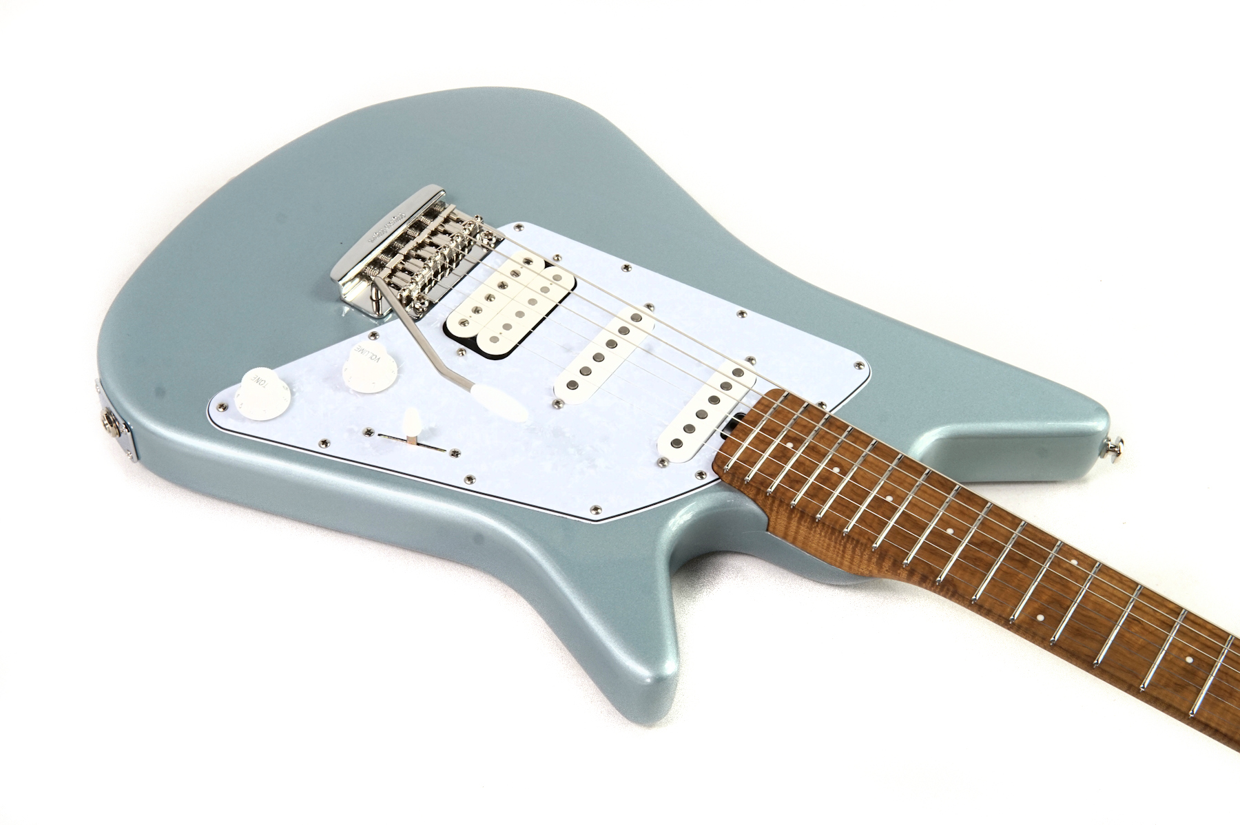 Ernie Ball Music Man Albert Lee HSS - Firemist Silver - H11136 - Image 4